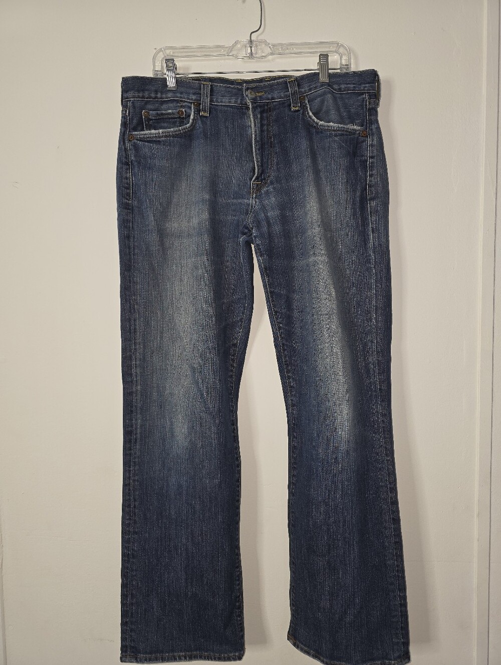 Lucky Brand Gene Montesano Jeans Mens 34 Blue Vintage Straight